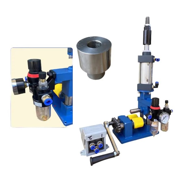 Pneumatic Jewelry Bending Machine Desktop Handmade Press Punch Bangle Bending Machine Workbenches Ring Bracelet Forming Machine