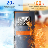 Démarreur de voiture EAFC 1200A 12V avec batterie de 6400 mAh et compresseur d'air de 150 PSI pour véhicules à essence de 3,0 L