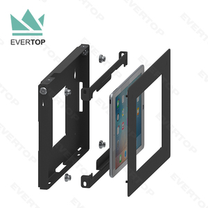 Metal Locking Anti-theft Tablet Wall Mount case with Tilt and Rotate,VESA Mountable Wall and Table <strong>Mont</strong> for Tablet