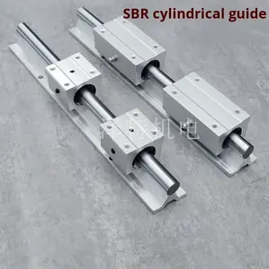 ज़िचेंग बेलनाकार रैखिक गाइड रेल स्लाइडर Sब्र12/16/20/25/30/35/40/50 असर इस्पात समर्थन असर के साथ - Product Image 2