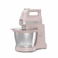 Batteur sur socle planétaire électrique en acier inoxydable avec 5 vitesses, capacité de 3,5 L, 300 W, bol mélangeur pour la maison, utilisation en pâtisserie et en cuisine