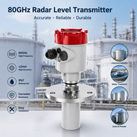 Capteur de niveau radar 80 GHz avec sortie RS485 Modbus RTU 20 mA pour centre de données, refroidissement liquide, CDU, réservoir de liquide de refroidissement
