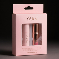 Emballage de cadeau cosmétique de luxe avec logo personnalisé boîte d'extrémité pour rasoir boîte de soins de la peau avec trou de suspension