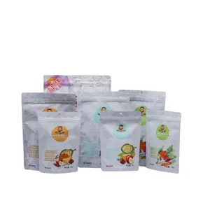 Fornecedor de logotipo de impressão digital personalizado sacos de embalagem doypack para doces com zip lock reutilizáveis para nozes e alimentos