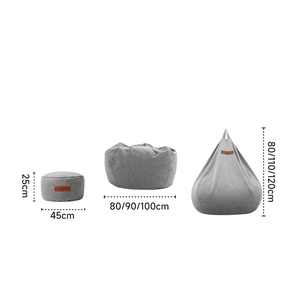 Modern Minimalist Fabric <b>Bean</b> <b>Bag</b> Sofa Ultra Soft Foldable Chair for Home/Office/<b>Garden</b> Breathable & Washable - Product Image 4