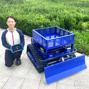 農業機械 ワイヤレスリモコン式芝刈り機 収納ラックと除雪機付き - Product Image 5