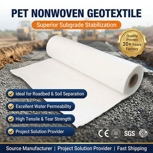 Géotextile non tissé robuste 500g 1000g/m² <span class=keywords><strong>Prix</strong></span> <span class=keywords><strong>au</strong></span> m² pour la construction en Arabie Saoudite et aux Philippines - Product Image 1