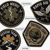 Écussons Médicaux Tactiques Personnalisés, Badges de Réponse aux Urgences Brodés pour Équipes de Sauvetage, Vente en Gros pour Équipement d'Extérieur