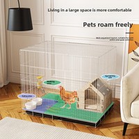 Cages à volailles en fer pour usage domestique, larges et renforcées, anti-furets, pour l'élevage extérieur de lapins, canards, oies, pigeons, respirantes