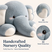 Peluche Animaux Nimbus Super Douce de 60 cm avec Rembourrage en Coton PP de Haute Qualité, Idéale pour les Boutiques de Cadeaux et les Détaillants
