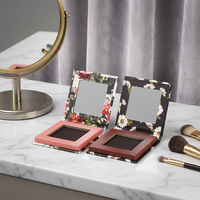 Palette de fards à paupières magnétique en carton avec miroir, emballage vide pour fard à paupières, palette de maquillage individuelle pour blush
