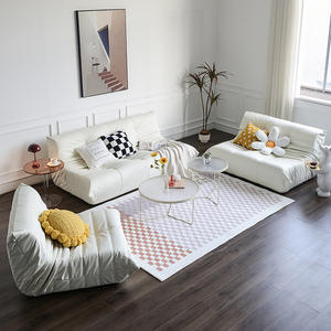 Sofá convertible cuadrado Caterpillar Trio relleno de espuma para sala de estar, estilo nórdico, sofá relajante para adultos - Product Image 2