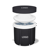 Grande baignoire à glace gonflable pour 2 personnes, baignoire en PVC, baignoire pliante, baignoire à glace, plongée froide portable