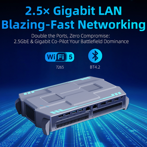 เฮโลร์พีซี มินิพีซี I9 12900HK RTX3060M DDR4 M.2 SSD 2.5G LAN HD DP Type-C คอมพิวเตอร์สำหรับเล่นเกมและทำงาน ระบบปฏิบัติการวินโดวส์ 11 มินิพีซีเกมเมอร์ H111 เกมมิ่งมินิพีซี - Product Image 6