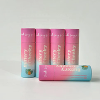 100% Tubes en carton d'emballage ronds biodégradables Push up déodorant bâton cylindre conteneurs baume à lèvres papier Tube résistant à l'huile