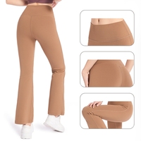 Einfache Sport-Leggings mit Eigenem Logo, Hohem Bund, Elastisch, Schnelltrocknend, Po-Formend, für Fitness, Workout und Yoga