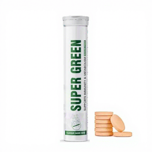 Ausreson OEM Super Greens Effervescent Tablets Dietary Supplement Promote Digestion Halal/Kosher Certified - Product Image 1