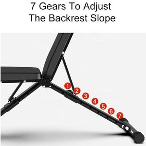 CZFIT Multifunctional Bench Home Gym Equipment Adjustable Folding <b>Weight</b> Workout Sit up Bench with Resistance Band - Product Image 4