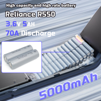 Batteria al Litio Reliance INR21700, Modello RS50 3.6V 5000mAh, Batteria Ricaricabile al Litio per Motoslitta Elettrica