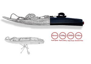 เวคบอร์ดไฟฟ้าคาร์บอนไฟเบอร์ทั้งตัว น้ำหนักเบา ความเร็ว 50 กม./ชม. กำลังมอเตอร์ 10,000 วัตต์ พร้อมราคาขาย - Product Image 2