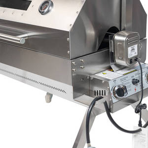 Grande rôtissoire de 1000 mm en acier inoxydable pour barbecue au gaz ou au charbon de bois, pour poulet et agneau - Product Image 3