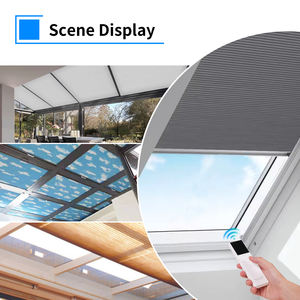 ستارة قرص العسل مع نافذة مقلوبة حديثة ، ستارة دفع وسحب لاسلكية قرص العسل - Product Image 6