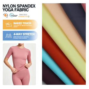 Tela de Yoga Ligera, Duradera, Elástica, de Microfibra Ripstop, Personalizada, de Nailon y Spandex, para Leggings con Efecto Piel de Tiburón - Product Image 1