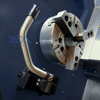 En stock : Tour CNC à banc incliné TCK800 45 °   Machine à usiner à lit incliné contrôlée par Fanuc KND GSK pour le traitement de précision des composants