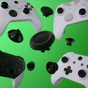 Extremerate Đen swappable cạnh Gậy hoán đổi cho nhau Analog Stick phím điều khiển thumbsticks cho <span class=keywords><strong>Xbox</strong></span> loạt x S điều khiển - Product Image 6