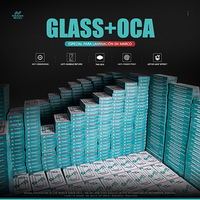 Coque en verre trempé NASAN + verre OCA pour 8-17pro Max, panneau en verre OCA