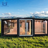 Maison conteneur préfabriquée extensible en structure acier, 40ft 20ft, 1 2 3 4 5 chambres, pliable, prix usine, à vendre, maison mobile, cabane