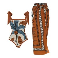 Zy217 Conjunto de Bikini Retro de Dos Piezas con Estampado Personalizado de Alta Calidad, Bikini Sexy para Adolescentes y Mujeres Jóvenes