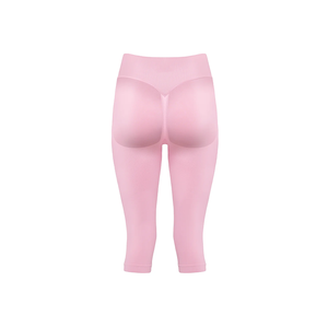 Service OEM Leggings Capri de yoga pour femmes, <span class=keywords><strong>taille</strong></span> <span class=keywords><strong>haute</strong></span>, respirants, pour le fitness, avec effet froncé invisible pour le fessier et coupe sculptante, couleur unie - Product Image 5