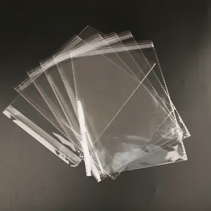 Saco transparente para fábrica na China Produza sacos plásticos OPP transparentes para roupas, roupas íntimas, meias, embalagens para uso industrial