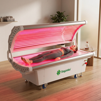 Suyzeko 510K Cleared 660nm 850nm Lumière infrarouge proche pour le corps entier pour la récupération musculaire et le bien-être de la peau, lit de luminothérapie rouge