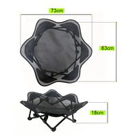 Lit pliant d'extérieur pour animaux de compagnie, style militaire, design hexagonal surélevé, respirant, amovible, lavable, protection contre l'humidité, emballage carton