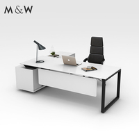 M & W Directeur de bureau en vente directe d'usine Table en bois moderne Mobilier Directeur Bureau de direction