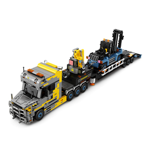 Reobrix 842 Jouet de construction pour enfants, blocs éducatifs en plastique ABS à petites particules, thème transport, conteneur - Product Image 2