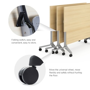 MIGE <b>Foldable</b> Training Desk with Wheels Office Outdoor Furniture for Hospitals Warehouses Other Outdoor Uses Laptop-Friendly - Product Image 4