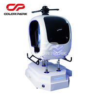 Coloré amusant nouvelle vente chaude avion réalité virtuelle machine de jeu machine d'arcade VR simulateur de vol pour centre de jeux