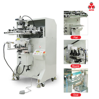Máquina de serigrafía de botella semiautomática de producción de gran oferta S250 S350