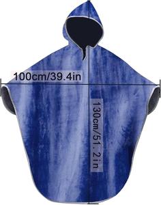 Manta para silla de ruedas, cubierta gruesa y cálida para invierno, capa para silla de ruedas, capa para silla de ruedas a prueba de viento, Poncho con capucha, manta forrada de lana - Product Image 4