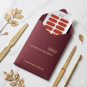 Envolturas de <span class=keywords><strong>Uñas</strong></span> en Gel Color Terracota Litchea, Resistentes a los Rayos UV, Sin HEMA, Calidad de Salón, Venta al Por Mayor, Alto Brillo, No Tóxicas, Ecológicas - Product Image 2