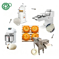 Ligne de production de bagels à haut rendement, machine à façonner les simit, équipement de découpe de pâte, four tunnel, machine à faire bouillir pour usine