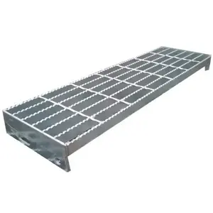 Customized size of durable steel Alloy grating galvanized gi platform deck steel grating plate