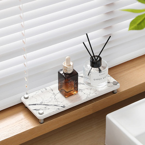Estante de almacenamiento de <span class=keywords><strong>barro</strong></span> de diatomeas de mármol de lujo ligero baño tierra de diatomeas absorbente estera de secado rápido multifunción sostenible - Product Image 4