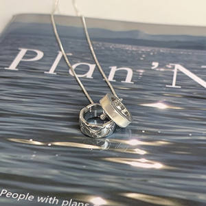 Collier pendentif en argent pur S925 avec pampille en forme d'orchidée pour femme, design de bijoux en platine exquis et haut de gamme - Product Image 4