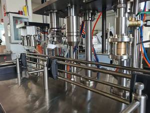 Bán tự động bên tuyết phun/tuyết bọt phun điền máy - Product Image 3