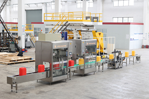 Linea di Riempimento e Tappatura Automatica Lineare per Liquidi, Fluidi, Lubrificanti e Oli - Product Image 1
