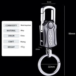 Beer Bottle Opener Keychain Multifunctional Alloy Key Ring Car Play <b>Keyring</b> - Product Image 6